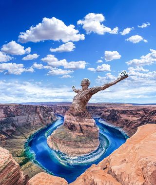 肖像、风景、自然、美丽、海滩、大海、水、人