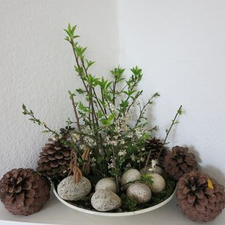 复活节问候语，复活节彩蛋，彩蛋，春天，复活节，复活节快乐，装饰，石头