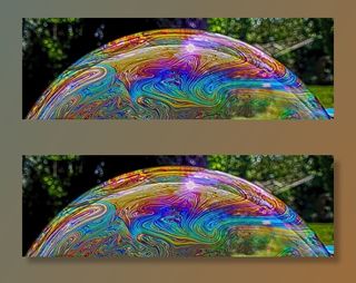 肥皂泡，彩色，五颜六色，彩虹色，kunterbunt，多色，无人，特写