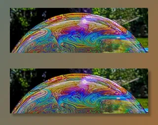 肥皂泡，彩色，五颜六色，彩虹色，kunterbunt，多色，无人，特写