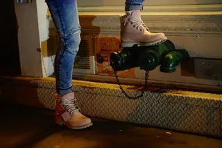 soho，美国，纽约，靴子，林地，模型，低矮部分，人腿