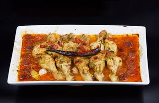 鸡肉、酱汁、烤肉、辣椒、辣、厨房、美味、餐厅