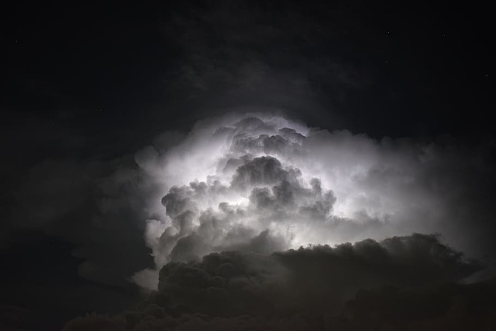 黑白，天空，云，黑，乌云，单色，暴风雨，云天