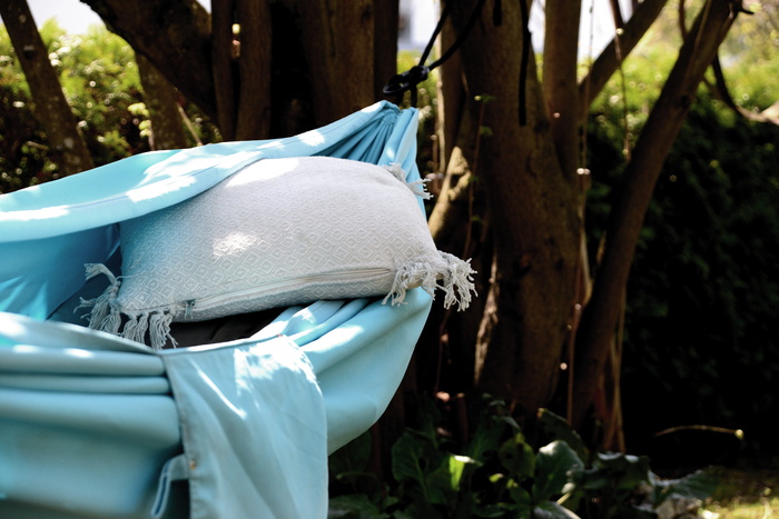 吊床，花园，夏天，放松，放松，轻松，休息的地方，出去