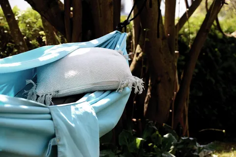 吊床，花园，夏天，放松，放松，轻松，休息的地方，出去