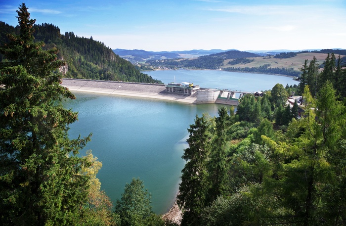 捷克湖、防火墙、塔马、坦克、水、景观、皮耶尼、马洛波尔斯卡