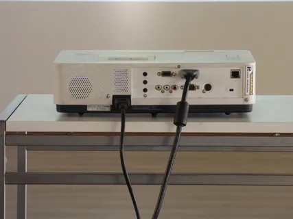 投影仪，连接，标签，电缆，hdmi，hdmi电缆，图形，设备