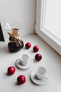 美味的早晨新鲜煮过的过滤咖啡