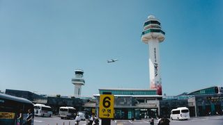 韩国，济州岛，飞机，飞机，济州岛，天空，蓝色