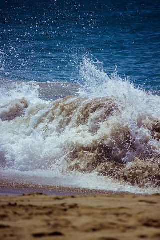 海，海洋，水，自然，户外，海浪，海滩，太阳