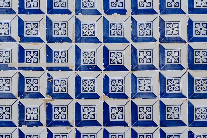 葡萄牙Azulejos，典型釉面瓷砖，葡萄牙里斯本