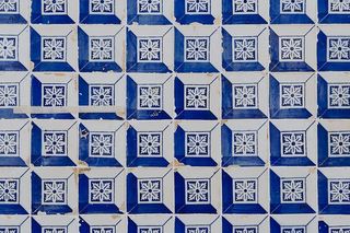 葡萄牙Azulejos，典型釉面瓷砖，葡萄牙里斯本