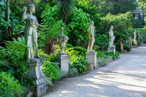 葡萄牙,辛特拉,公园,雕像,皇家金塔,植物,树木,雕塑 葡萄牙,辛特拉,公园,雕像,皇家金塔,植物,树木,雕塑