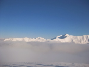 山，冬天，山脊，鞑靼，雾，关于天气的对话，攀登，旅行