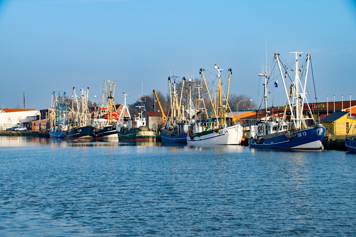 büsum，梅克伦堡，德国，港口，船只，渔船，帆船，名胜