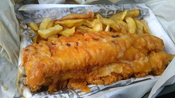 油炸食品，旁边，薯条，炸鱼薯条，快餐，鳕鱼，食品，英国