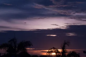 印尼，巴厘岛，紫色，橙色，云，假日，自然，旅行