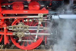 蒸汽，蒸汽机车，历史，特殊穿越，细节，运输，机械，红色