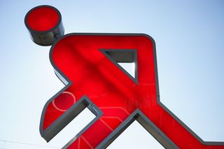 男性，身材，明亮，红色，慢跑，男人，人，风格化