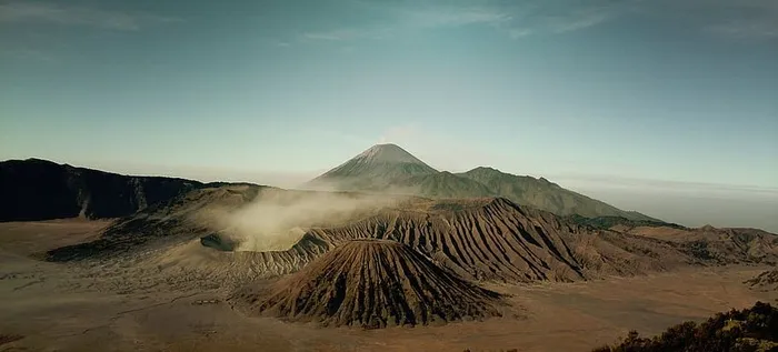 风景摄影，棕色，山脉，自然，风景，山脉，丘陵，火山