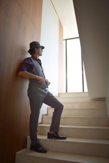 男人、站立、楼梯、时尚、摄影、杂志、奢侈品、演员