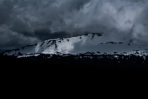 风景照片，山，风景，摄影，覆盖，雪，云，天空