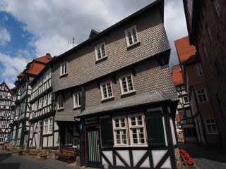 fritzlar，fachwerkhäuser，市中心，历史古城，斯塔特米特，建筑，窗户，瓦