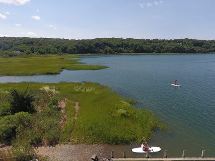 桨板，水，夏天，桨板，运动，自然，户外，无人机