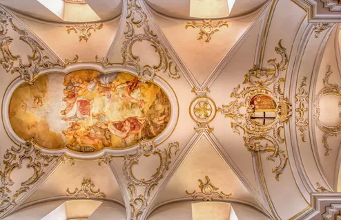 教堂天花板,绘画,建筑,建筑,教区教堂,富尔达,拱形天花板,毯子 教堂天花板,绘画,建筑,建筑,教区教堂,富尔达,拱形天花板,毯子