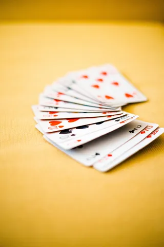 扑克牌特写照片