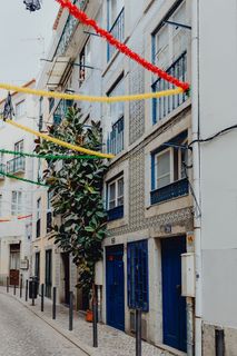 葡萄牙里斯本为圣安东尼盛宴装饰的街道