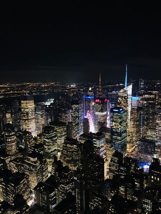 纽约，纽约，建筑外观，建筑，城市，城市景观，夜晚，建筑结构