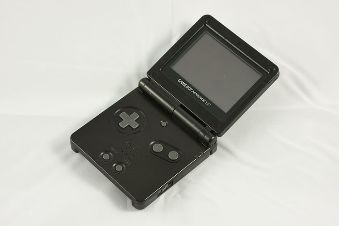 黑色，任天堂gameboy advance，白色，纺织，gameboy advance sp，任天堂，视频游戏，手持设备