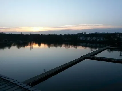 桥，城市，云，黎明，黄昏，风景，光，户外