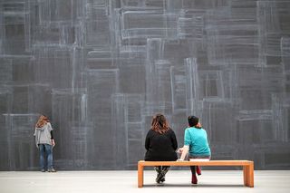 展览，参观者，画廊，参观，参观者，画廊，博物馆，艺术，后视图