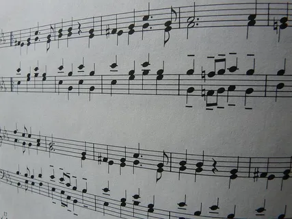 乐谱、音乐、notenblatt、黑色、白色、乐谱、作曲、技术