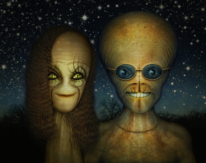 外星人，情侣，外星人，爱情，科幻，超自然，火星人，宇航员