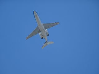 飞机，tiebwerk，客机，客机，假日航班，天空，传单，飞行