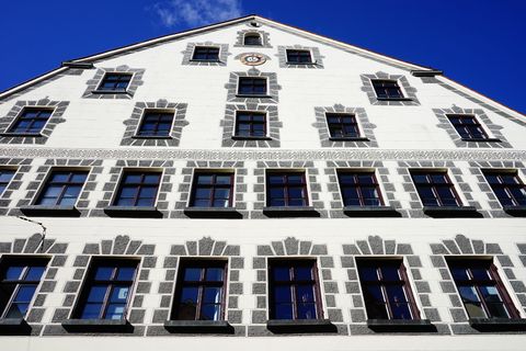 家，正面，正面，窗户，道路，城市，家，正面，道路，城市