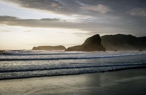 俄勒冈州班顿海滩的阳光