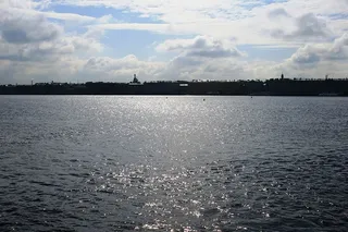 河，涅瓦河，伟大，水，闪闪发光，闪闪发光，广阔，天际线