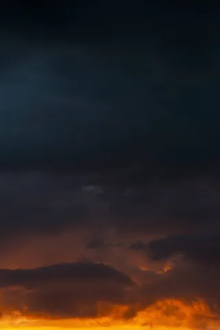 橙色日落，天空，云，日落，日出，户外，景观，红色