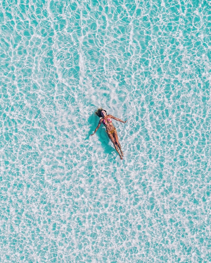 海，海洋，水，蓝色，自然，人，女人，女孩