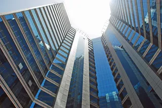 摩天大楼，建筑，玻璃，正面，玻璃正面，玻璃立面，现代建筑，立面