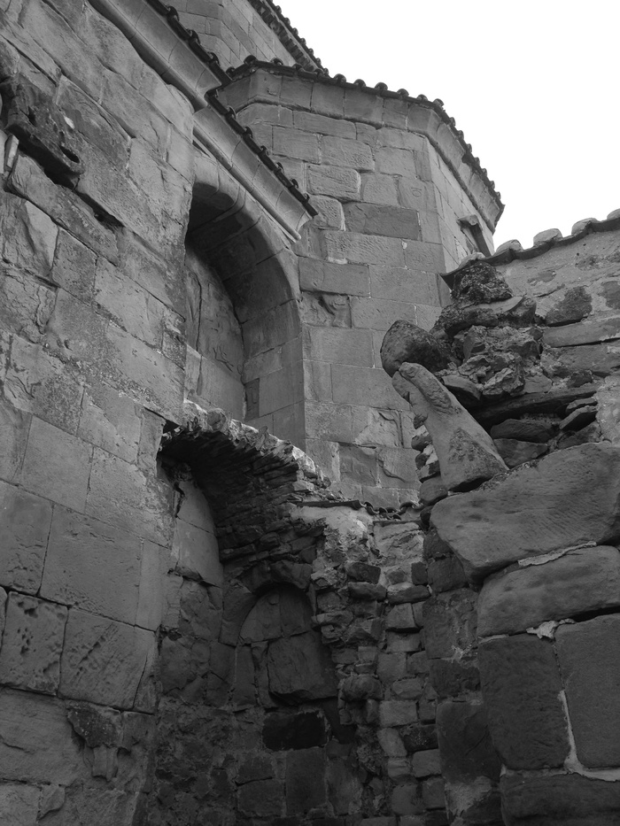 旧，建筑，破碎，石头，第比利斯，格鲁吉亚，建筑结构，历史