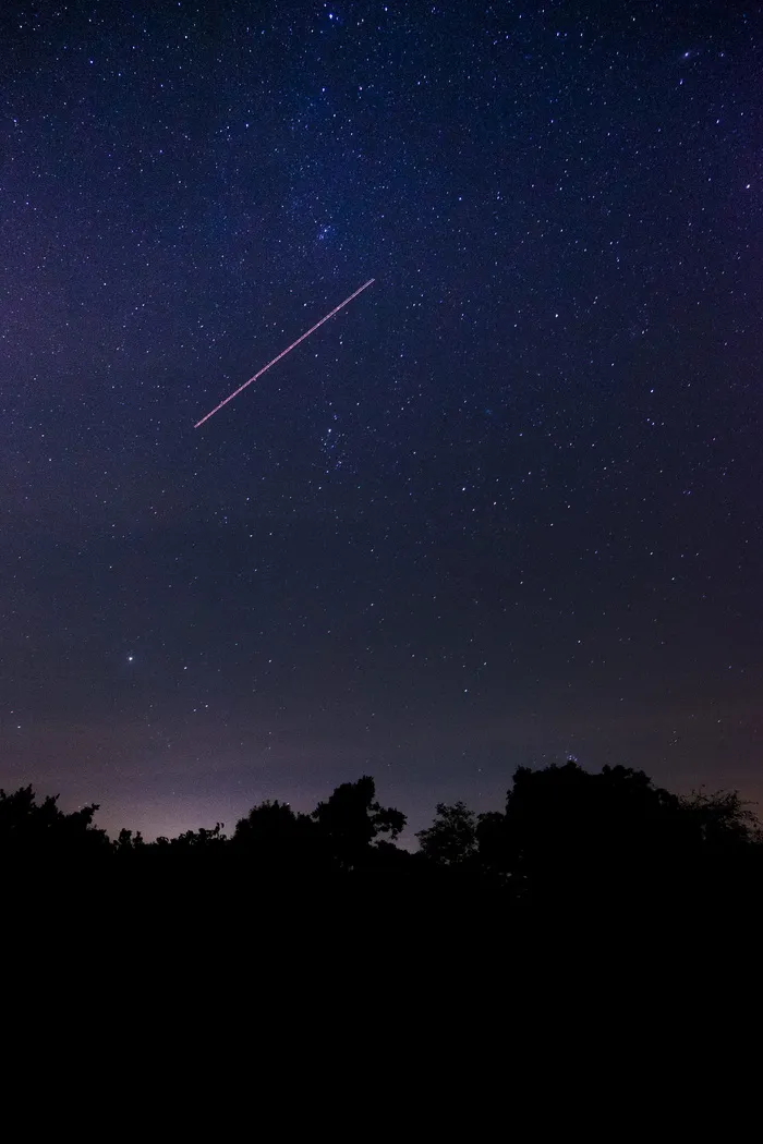 夜间的流星
