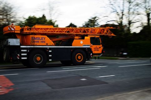 移动、起重机、汽车、建筑、工作、业务、支持、专业