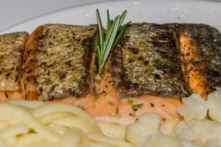 鲑鱼，鲑鱼片，皮，食物，鱼，吃，弗里希，美食