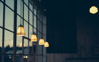 光明, 灯泡, 景深, 黄昏, 电力, 晚上, 照明, 室内