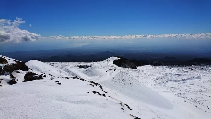 埃特纳，火山，西西里岛，山，山，自然，岩石，意大利